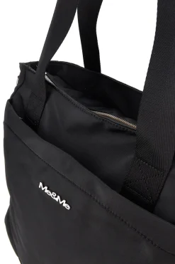 Borsa nera con tracolla e manici Me & me 2331