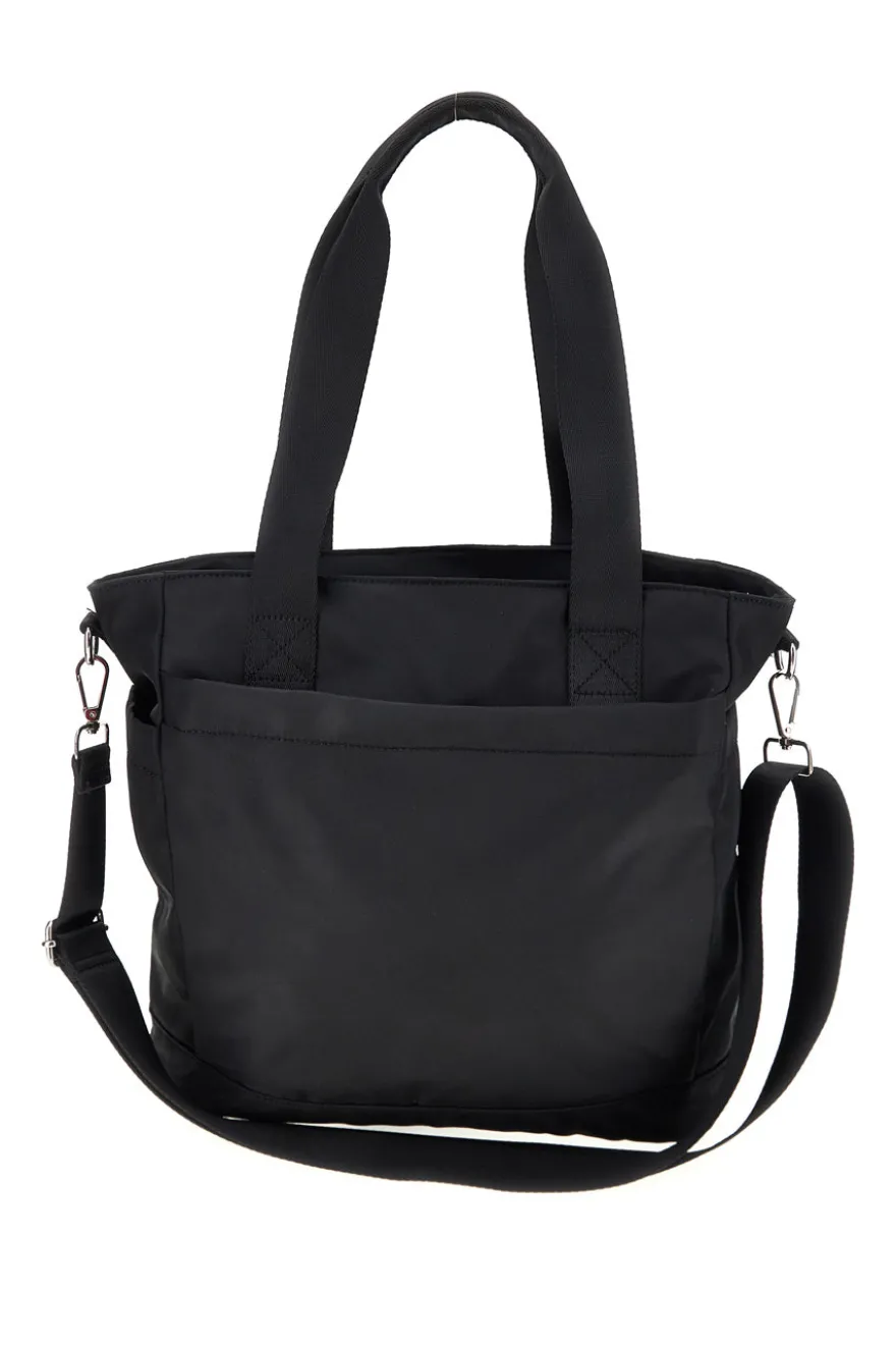 Borsa nera con tracolla e manici Me & me 2331