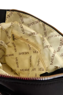 Borsa nera con tracolla e manici Me & me 2331