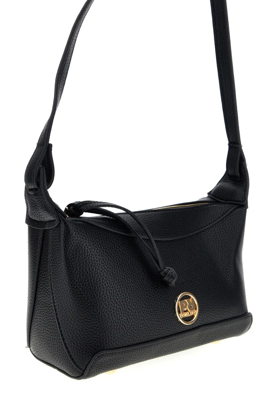 Borsa nera con tracolla Prima riga BAGPITT003-B