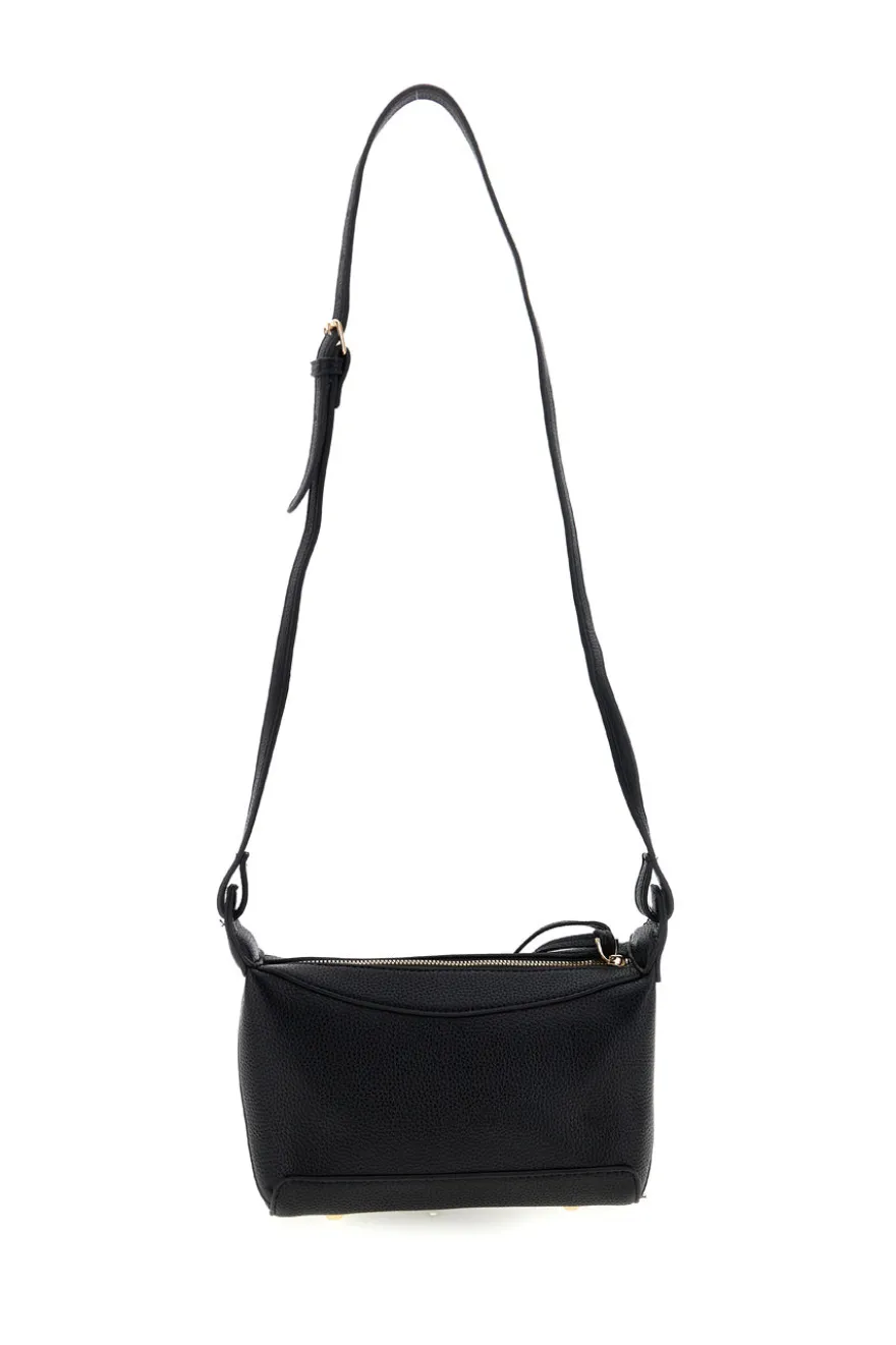 Borsa nera con tracolla Prima riga BAGPITT003-B