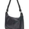 Borsa nera in vera pelle con tracolla inclusa First Lady SL 68822