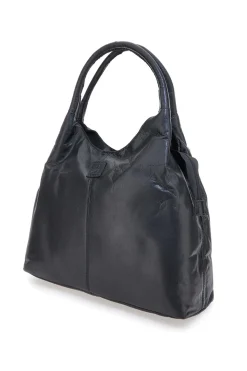 Borsa nera in vera pelle con manici doppi Basile CLASS BA3671TI