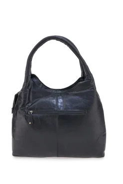 Borsa nera in vera pelle con manici doppi Basile CLASS BA3671TI