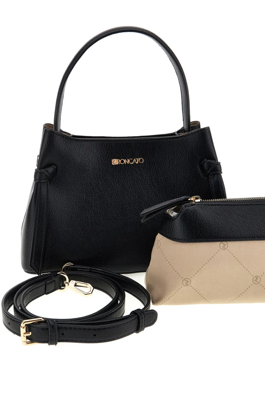 Borsa nero con tracolla removibile Roncato R5389