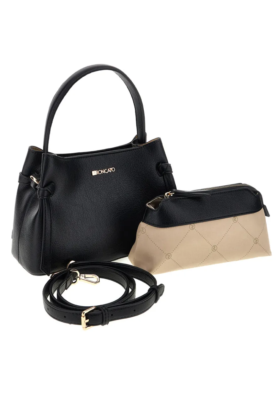 Borsa nero con tracolla removibile Roncato R5389