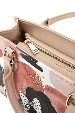 Borsa rosa con stampa Enrico Coveri EC26S-250-2