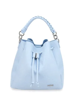 Borsa secchiello azzurro con tracolla e pochette Me & me L2526
