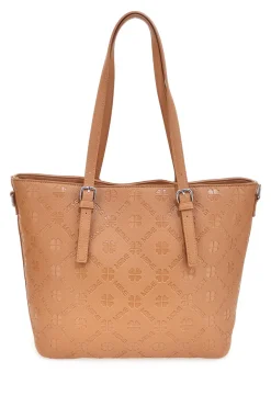 Borsa shopper cuoio con tracolla regolabile Me & me 2617