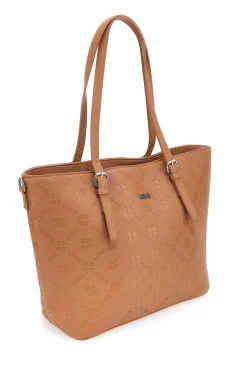 Borsa shopper cuoio con tracolla regolabile Me & me 2617