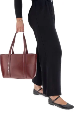 Borsa shopping bordò con tasche interne Cotton Belt K19,040,009
