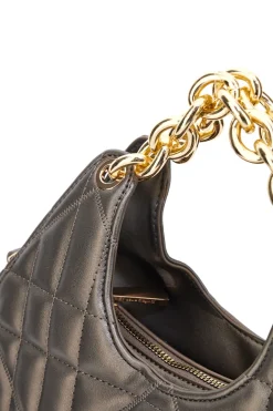 Borsa trapuntata verde oliva con manici a catena Laura Biagiotti LB25W-261-2
