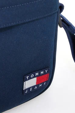 Borsello a tracolla blu con logo e tracolla brandizzata Tommy Jeans TOMMY DAILY REPORTER