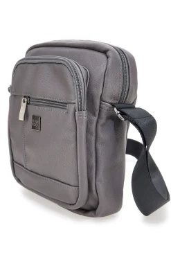 Borsello a tracolla grigio con tasche frontali Black Shoot BLACK SHOOT BS17-4
