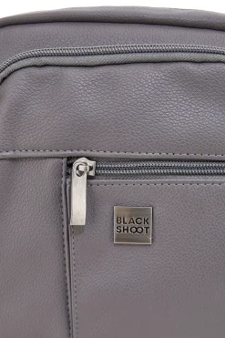 Borsello a tracolla grigio con tasche frontali Black Shoot BLACK SHOOT BS17-4