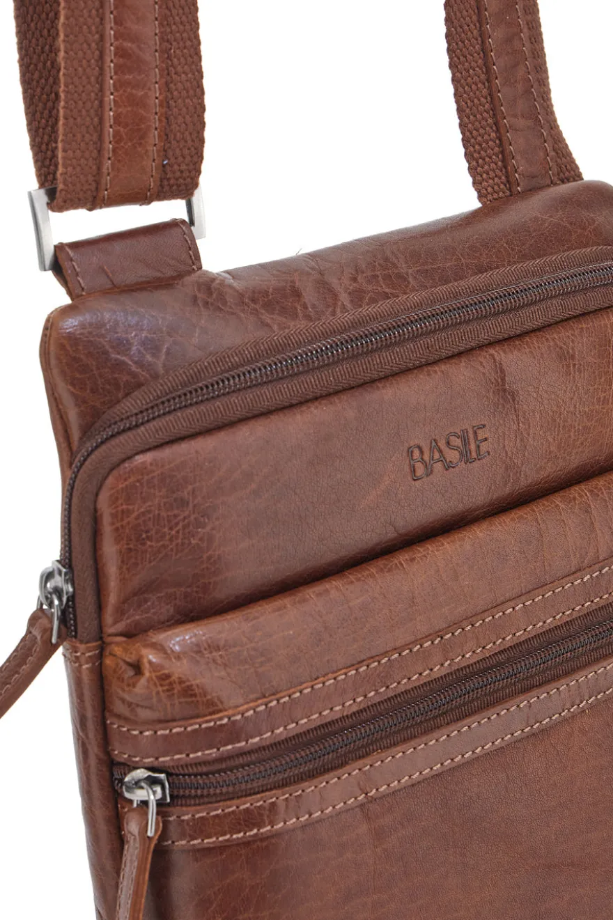 Borsello Basile 2660 Marrone Vera Pelle