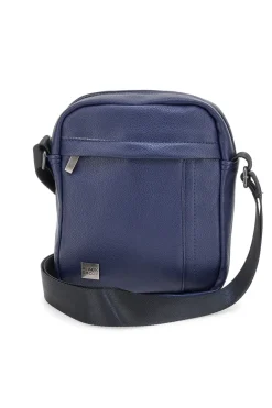 Borsello blu con tasche frontali Black Shoot BS522-1
