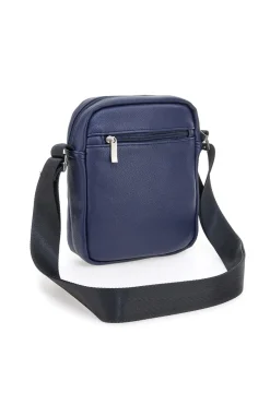 Borsello blu con tasche frontali Black Shoot BS522-1