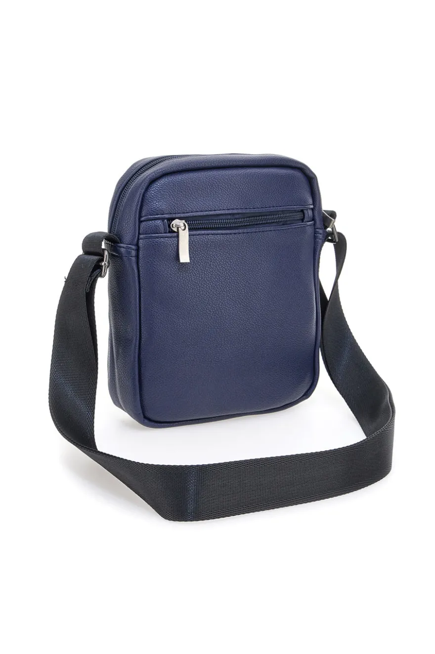 Borsello blu con tasche frontali Black Shoot BS522-1