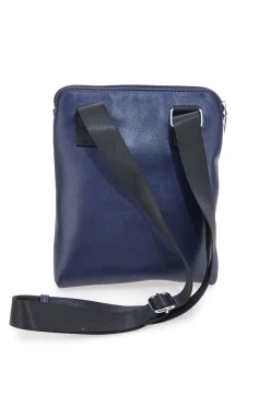 Borsello blu con tracolla regolabile Cotton belt K19-026-B055