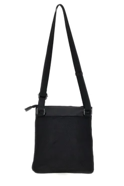 Borsello nero con dettaglio blu e tracolla regolabile Renato balestra COB 62140/M