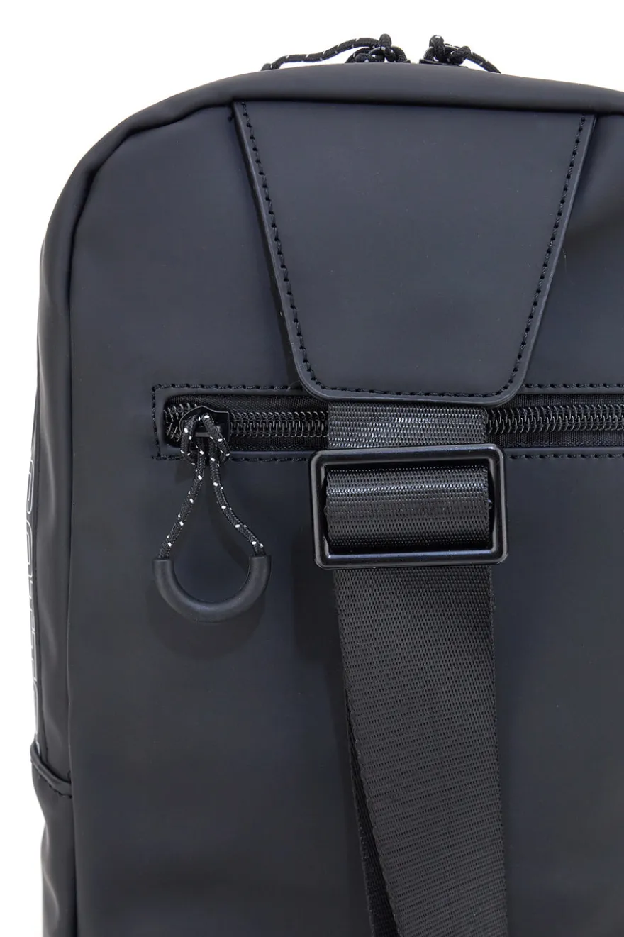 Borsello nero con tracolla regolabile Cotton belt K19-017-B059