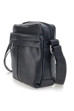 Borsello nero con tracolla regolabile Cotton belt K19-026-B052