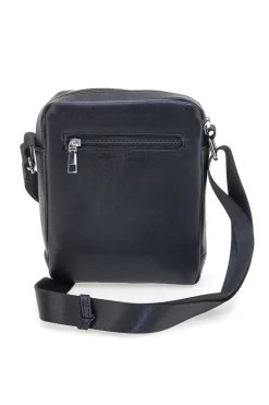 Borsello nero con tracolla regolabile Cotton belt K19-026-B052