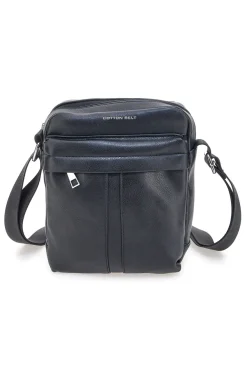 Borsello nero con tracolla regolabile Cotton belt K19-026-B052
