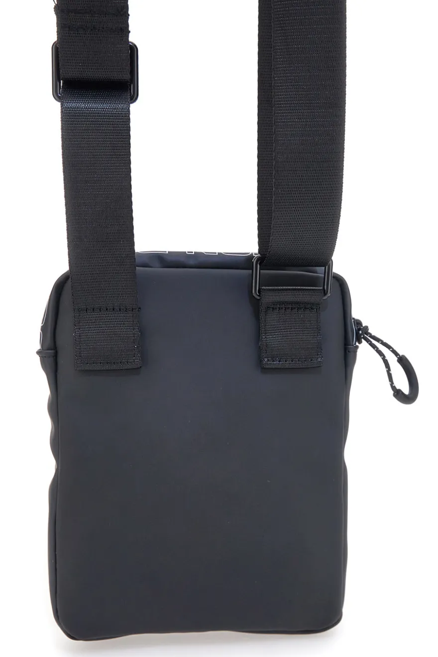 Borsello nero con tracolla regolabile Cotton belt K19-017-B059