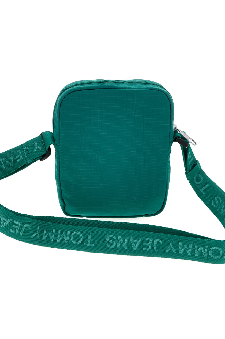 Borsello verde con logo Tommy jeans 14211