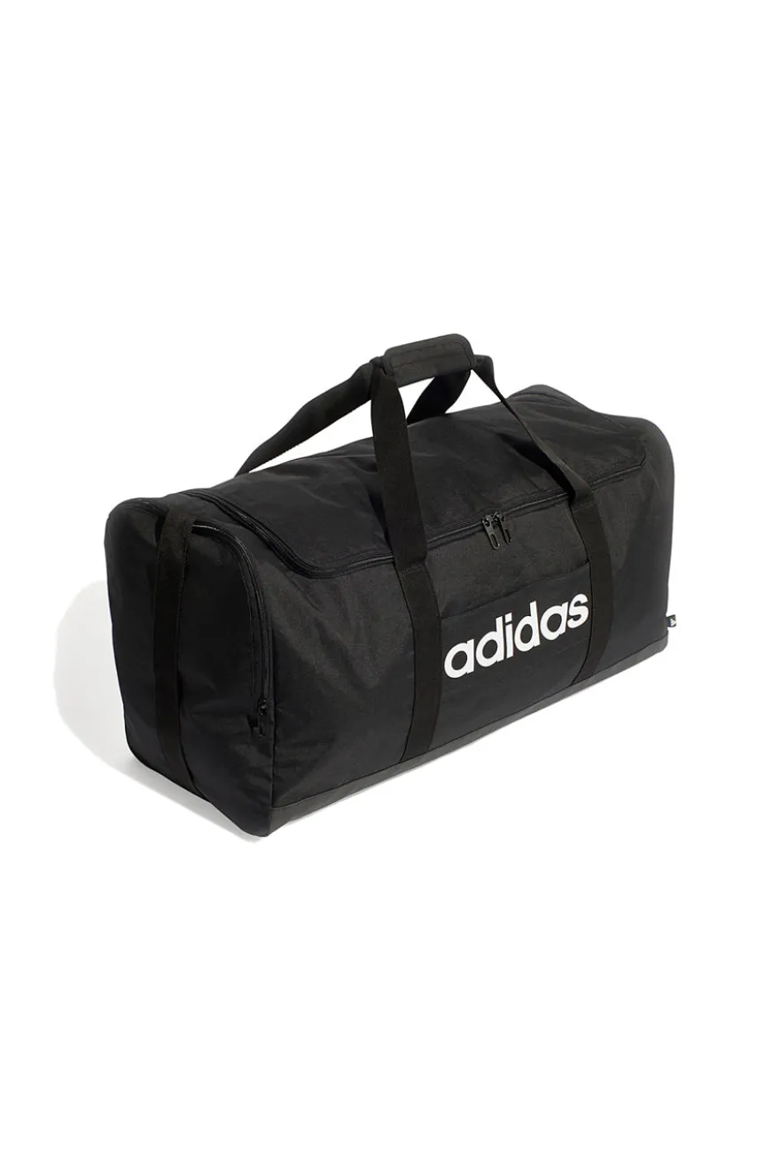 Borsone nero capiente con tracolla regolabile Adidas LINEAR DUFFEL L