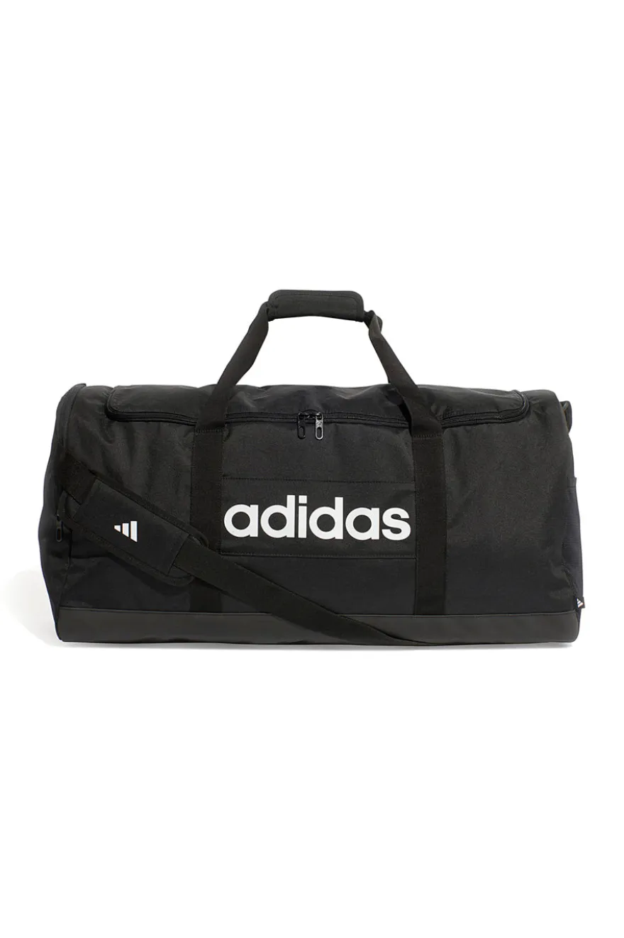 Borsone nero capiente con tracolla regolabile Adidas LINEAR DUFFEL L