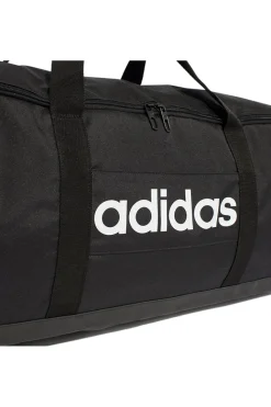 Borsone nero capiente con tracolla regolabile Adidas LINEAR DUFFEL L
