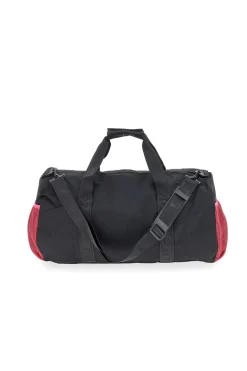 Borsone nero con inserti rosa Lotto LTT427
