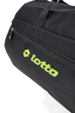 Borsone nero con inserti verdi Lotto LTT427