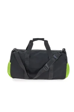 Borsone nero con inserti verdi Lotto LTT427
