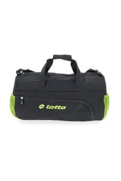 Borsone nero con inserti verdi Lotto LTT427