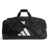 Borsone Nero con Logo a Tre Strisce Adidas JZ606