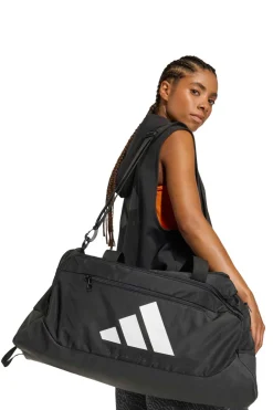 Borsone nero con tasche zip Adidas TRA DEE DUE M
