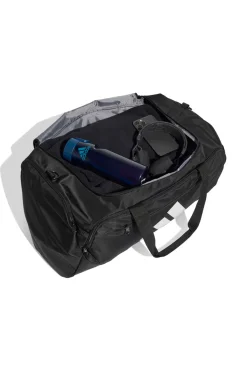 Borsone nero con tasche zip Adidas TRA DEE DUE M