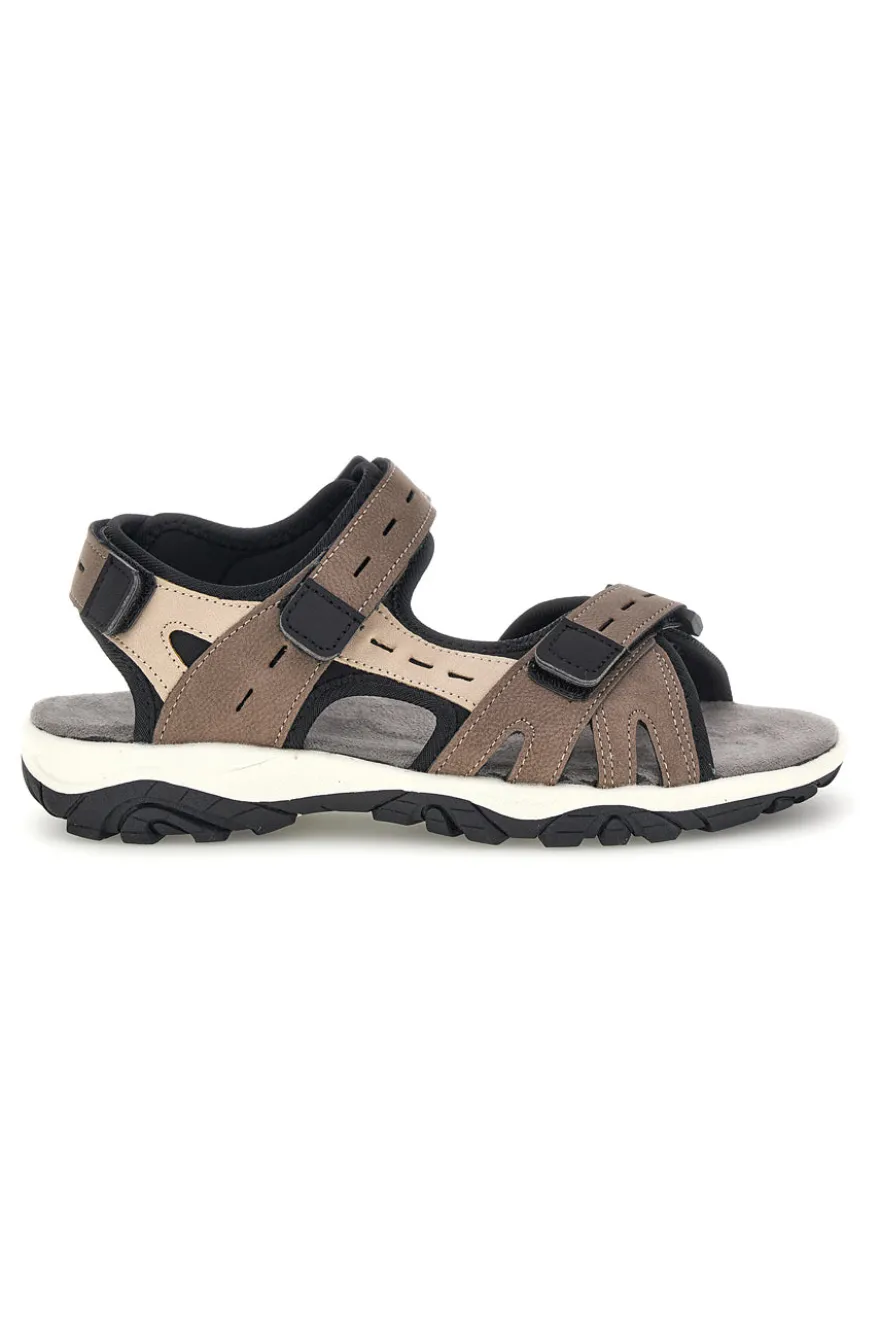 Braune Sandale mit Riemen Die erste aktive CN1