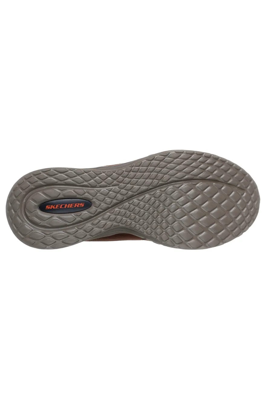 Braune Slip-In-Sneaker mit Arch Fit und Glide-Step Skechers Orvan Moxley