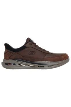 Braune Slip-In-Sneaker mit Arch Fit und Glide-Step Skechers Orvan Moxley