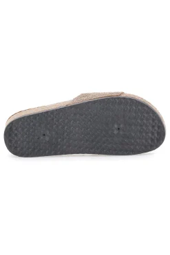 Braune Slipper mit verziertem Band PRIMA RIGA 14224