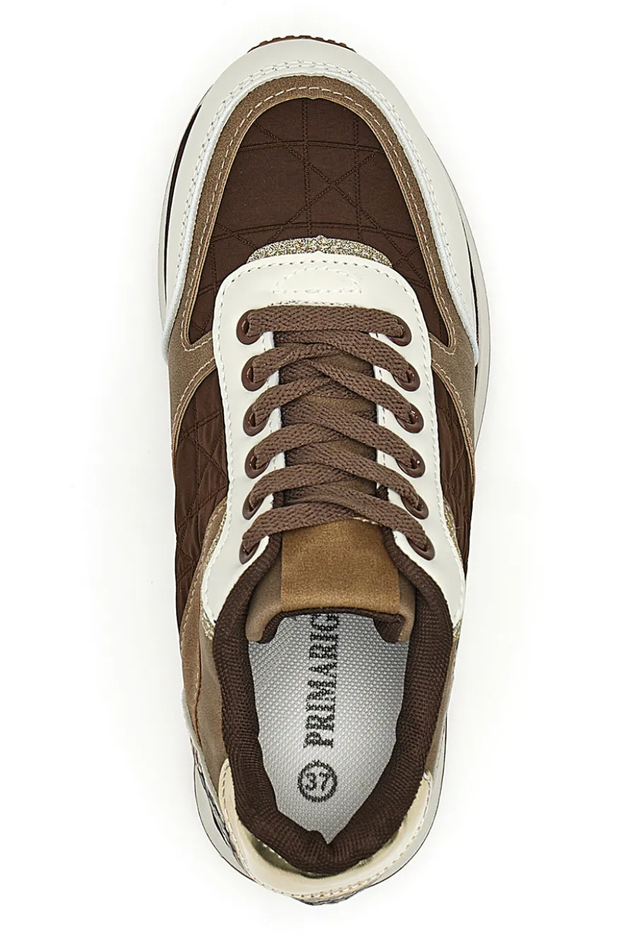 Braune Sneakers mit Keilabsatz Prima Riga 385