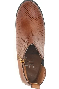 Braune Stiefeletten mit Absatz Mon Dieu 301