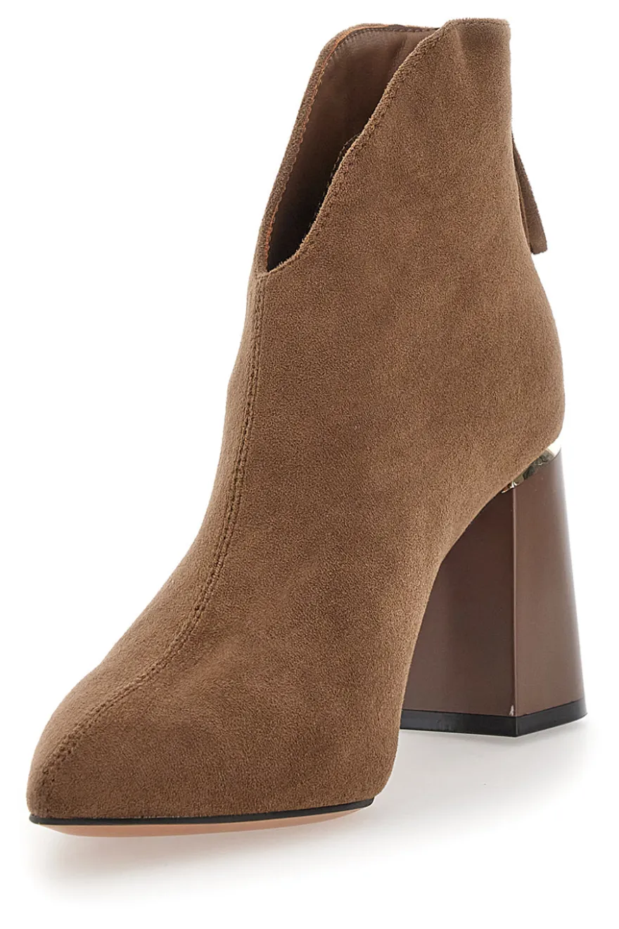 Braune Stiefeletten mit Blockabsatz MARIELLA BURANI 50720458