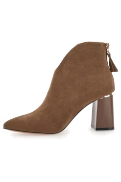 Braune Stiefeletten mit Blockabsatz MARIELLA BURANI 50720458