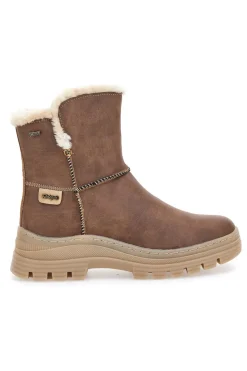 Braune Stiefeletten mit warmer Innenausstattung und Profilsohle Relife 22808B11R